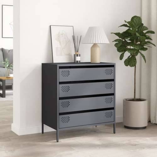Komoda antracit 68x39x73,5 cm od hladno valjanog čelika - Antracit 1 Cijena