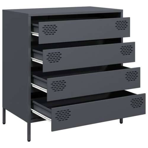 Komoda antracit 68x39x73,5 cm od hladno valjanog čelika - Antracit 1 Cijena