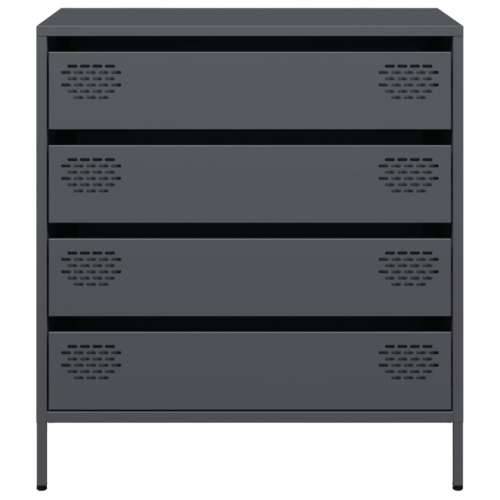 Komoda antracit 68x39x73,5 cm od hladno valjanog čelika - Antracit 1 Cijena