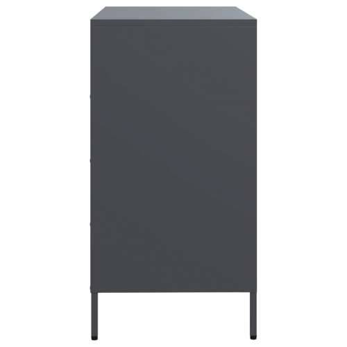 Komoda antracit 68x39x73,5 cm od hladno valjanog čelika - Antracit 1 Cijena