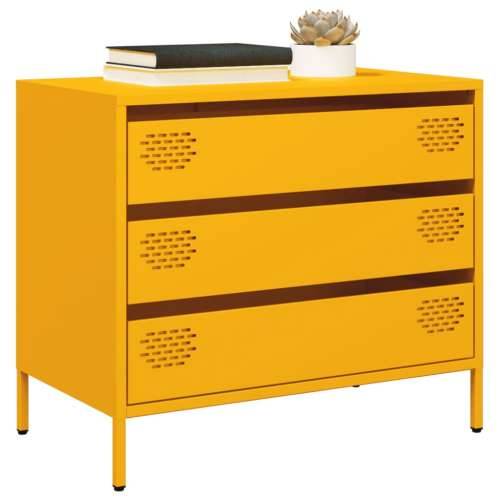 Komoda boja senfa 68x39x58,5 cm hladno valjanog čelika - Žuta 1 Cijena