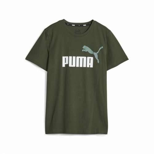 Dječje Majica Kratkih Rukava Puma Ess+ 2 Col Logo Tamnozelena Cijena