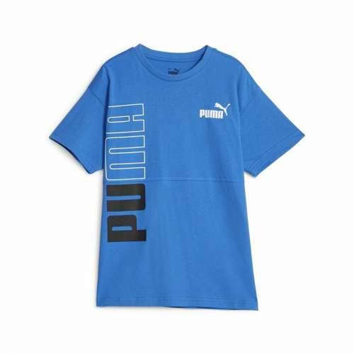 Dječje Majica Kratkih Rukava Puma Power Colorblock Plava Cijena