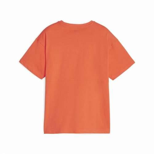 Dječje Majica Kratkih Rukava Puma Power Colorblock Tamno narančasta Cijena