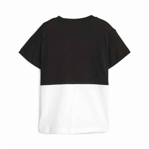 Dječje Majica Kratkih Rukava Puma Power Colorblock Bijela Crna Cijena