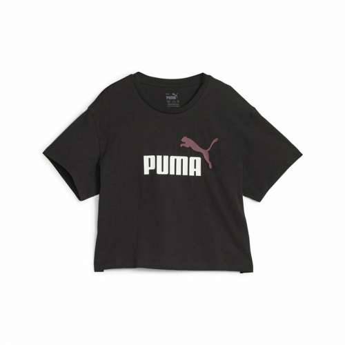 Dječje Majica Kratkih Rukava Puma Girls Logo Cropped Crna Cijena