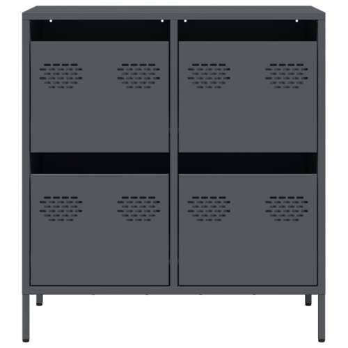 Komoda antracit 68x39x73,5 cm od hladno valjanog čelika - Antracit 1 68 cm Cijena