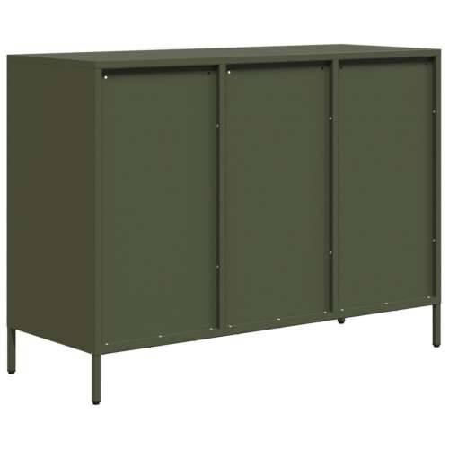 Komoda maslinastozelena 101,5x39x73,5 cm hladno valjani čelik - Maslinovo zelena 1 101.5 cm Cijena