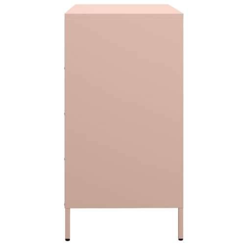 Komoda ružičasta 68x39x73,5 cm hladno valjani čelik - Ružičasta 1 Cijena