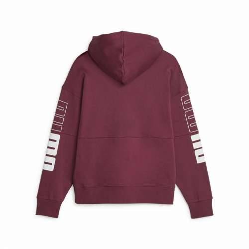 Ženska Majica s Kapuljačom Puma Power Colorblock Tamno crvena Cijena