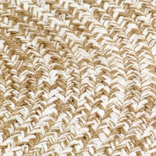 Ručno rađeni tepih od jute bijele i prirodne boje 90 cm Cijena