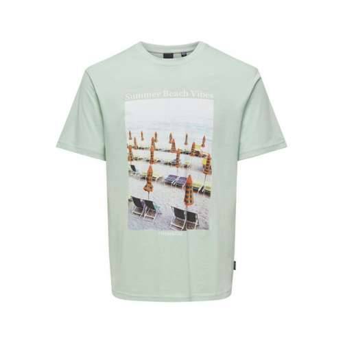Muška Majica Kratkih Rukava Only & Sons Onskolton Reg Beach Surf Zelena Cijena