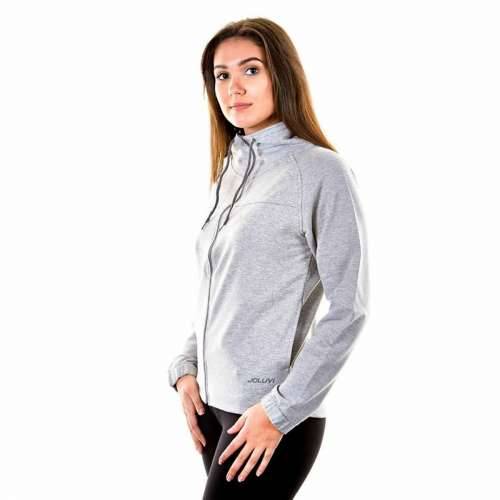 Unisex Majica s Kapuljačom i Patentnim Zatvaračem Joluvi Campus Bijela Cijena