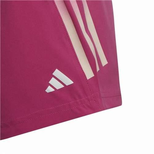Dječke Sportske Kratke Hlače Adidas 3 Stripes Tamnoružičasta Cijena