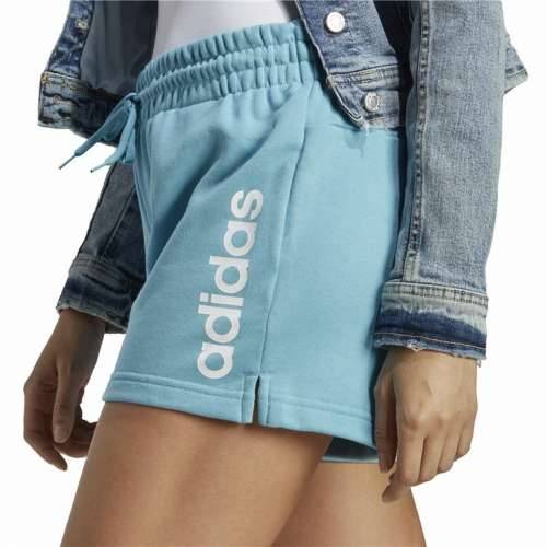 Sportske Kratke Hlače za Žene Adidas Linear Svijetlo cijan Cijena