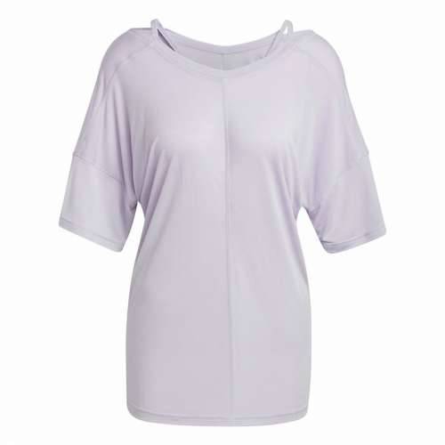 Ženska Majica Kratkih Rukava Adidas Studio Oversized Lila Cijena