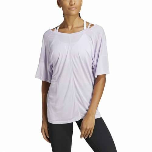 Ženska Majica Kratkih Rukava Adidas Studio Oversized Lila Cijena