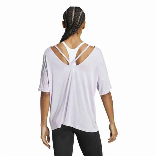 Ženska Majica Kratkih Rukava Adidas Studio Oversized Lila Cijena