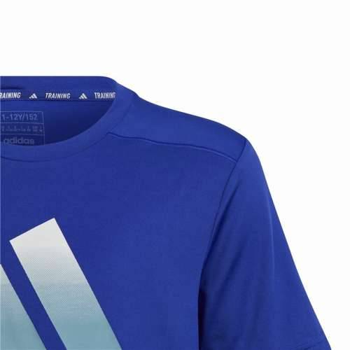 Dječje Majica Kratkih Rukava Adidas Icons Aeroready Plava Cijena