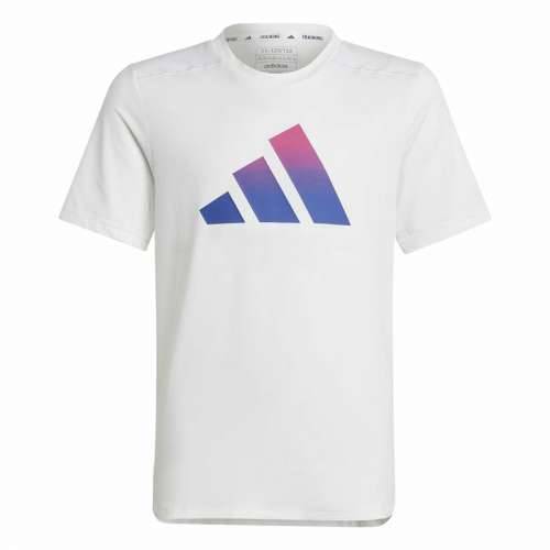 Dječje Majica Kratkih Rukava Adidas Train Icons Bijela Cijena