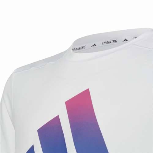 Dječje Majica Kratkih Rukava Adidas Train Icons Bijela Cijena