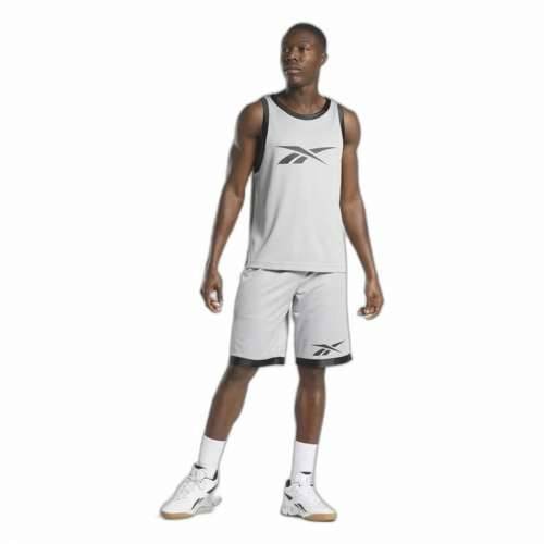 Košarkaška majica Reebok Svjetlo siva Cijena