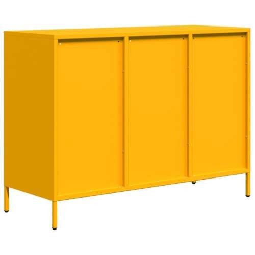 Komoda boja senfa 101,5x39x73,5 cm hladno valjani čelik - žuta boja senfa 1 101.5 cm Cijena