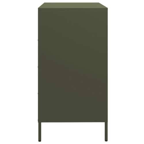 Komoda maslinastozelena 68x39x73,5 cm hladno valjani čelik - Zelena 1 Cijena
