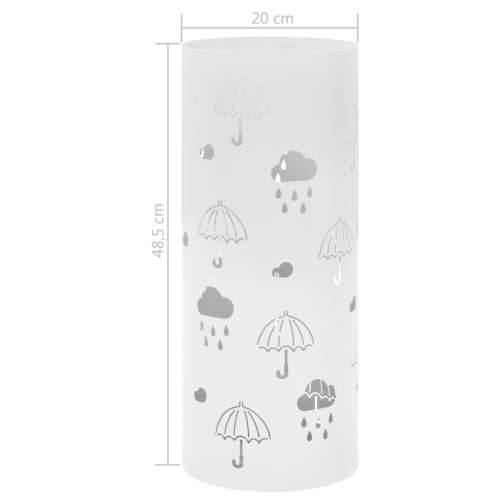 Stalak za kišobrane s uzorkom kišobrana čelični bijeli Cijena