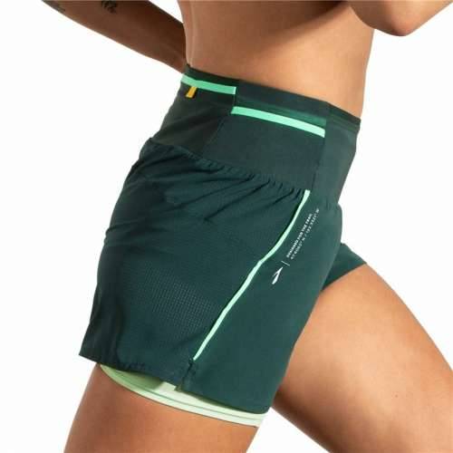 Sportske Kratke Hlače za Žene Brooks High Point 3” 2-in-1 2.0 Zelena Cijena