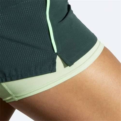 Sportske Kratke Hlače za Žene Brooks High Point 3” 2-in-1 2.0 Zelena Cijena