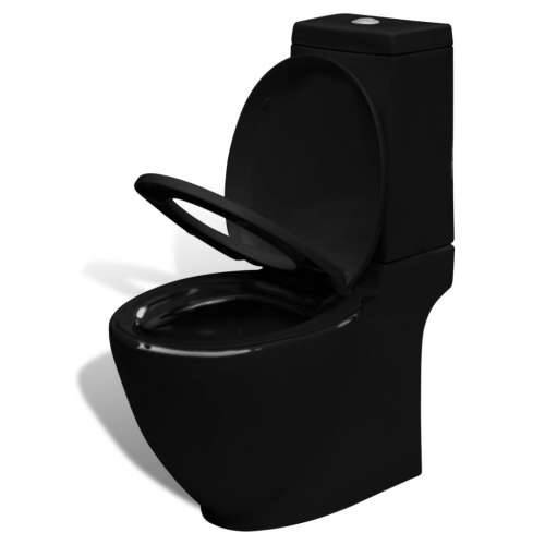 Keramička toaletna školjka sa stražnjim protokom vode crna Cijena