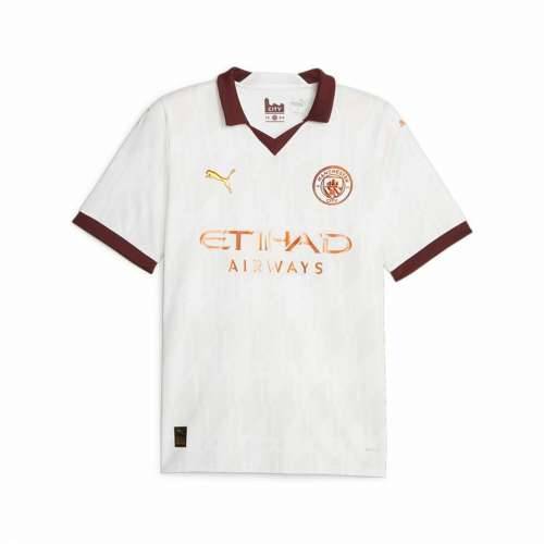 Muški Nogometni Dres Kratkih Rukava Puma  Manchester City Away Bijela Cijena