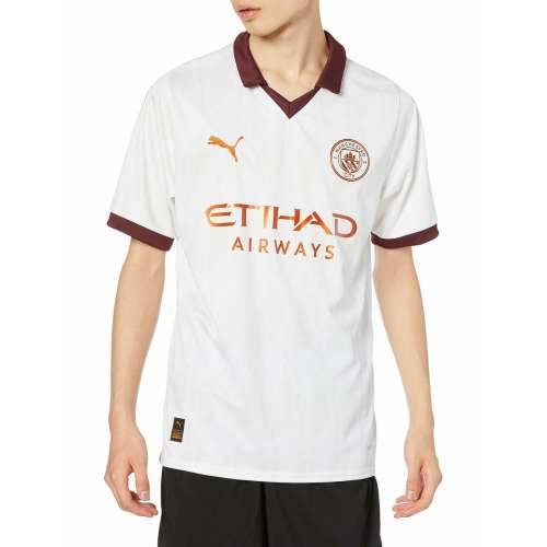 Muški Nogometni Dres Kratkih Rukava Puma  Manchester City Away Bijela Cijena