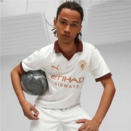 Muški Nogometni Dres Kratkih Rukava Puma  Manchester City Away Bijela Cijena