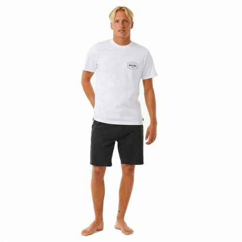 Muška Majica Kratkih Rukava Rip Curl Stapler  Bijela Cijena