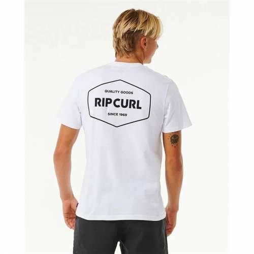 Muška Majica Kratkih Rukava Rip Curl Stapler  Bijela Cijena