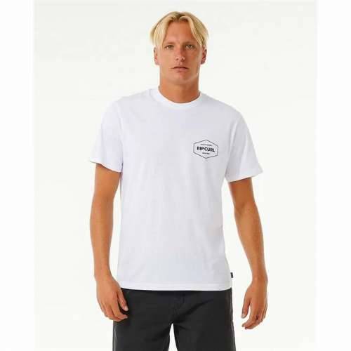 Muška Majica Kratkih Rukava Rip Curl Stapler  Bijela Cijena
