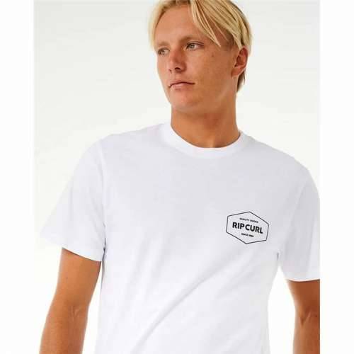 Muška Majica Kratkih Rukava Rip Curl Stapler  Bijela Cijena