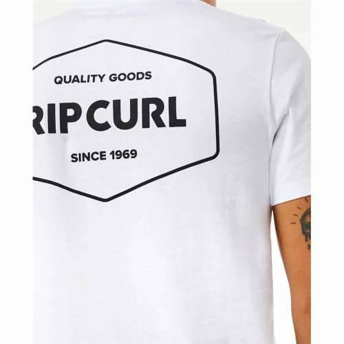 Muška Majica Kratkih Rukava Rip Curl Stapler  Bijela Cijena