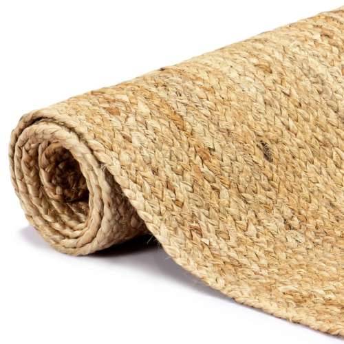 Ručno rađeni tepih od jute prirodne boje 80 x 160 cm - 80 x 160 cm Cijena