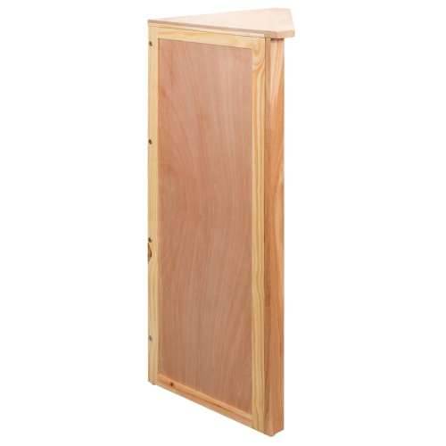 Kutne police od masivne hrastovine 59 x 36 x 100 cm - Smeđa 1 Cijena
