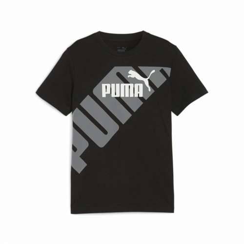 Dječje Majica Kratkih Rukava Puma Power Graphic Crna Cijena