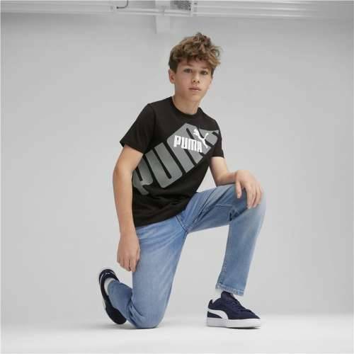 Dječje Majica Kratkih Rukava Puma Power Graphic Crna Cijena
