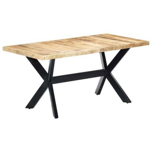 Blagovaonski stol od grubog masivnog drva manga 160x80x75 cm