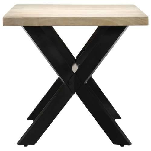 Blagovaonski stol bijeli 160x80x75 cm od masivnog drva manga - Bijela 160 x 80 x 75 cm 1 Cijena