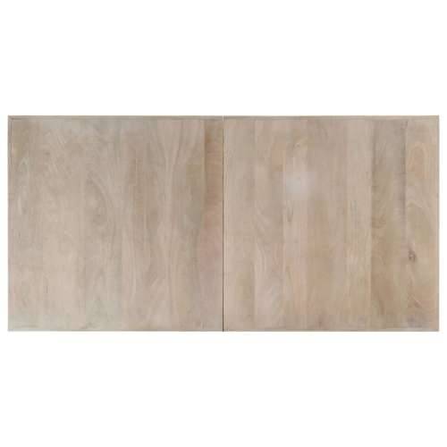 Blagovaonski stol bijeli 160x80x75 cm od masivnog drva manga - Bijela 160 x 80 x 75 cm 1 Cijena