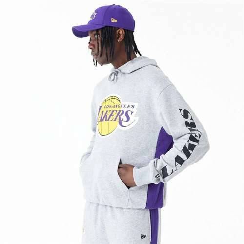Muška Majica s Kapuljačom New Era La Lakers NBA Siva Cijena