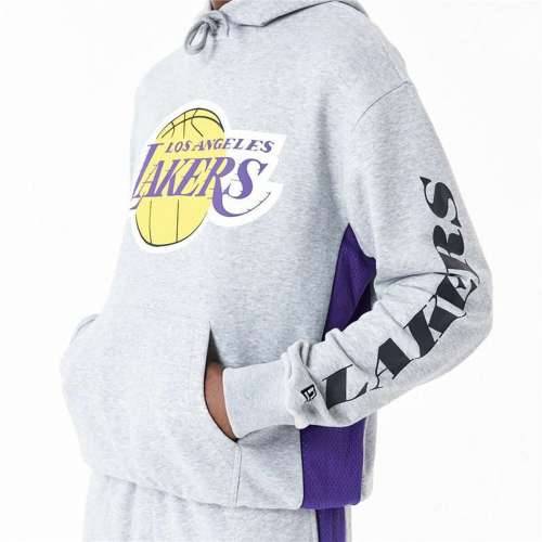 Muška Majica s Kapuljačom New Era La Lakers NBA Siva Cijena
