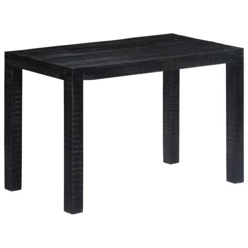 Blagovaonski stol crni 118 x 60 x 76 cm od masivnog drva manga